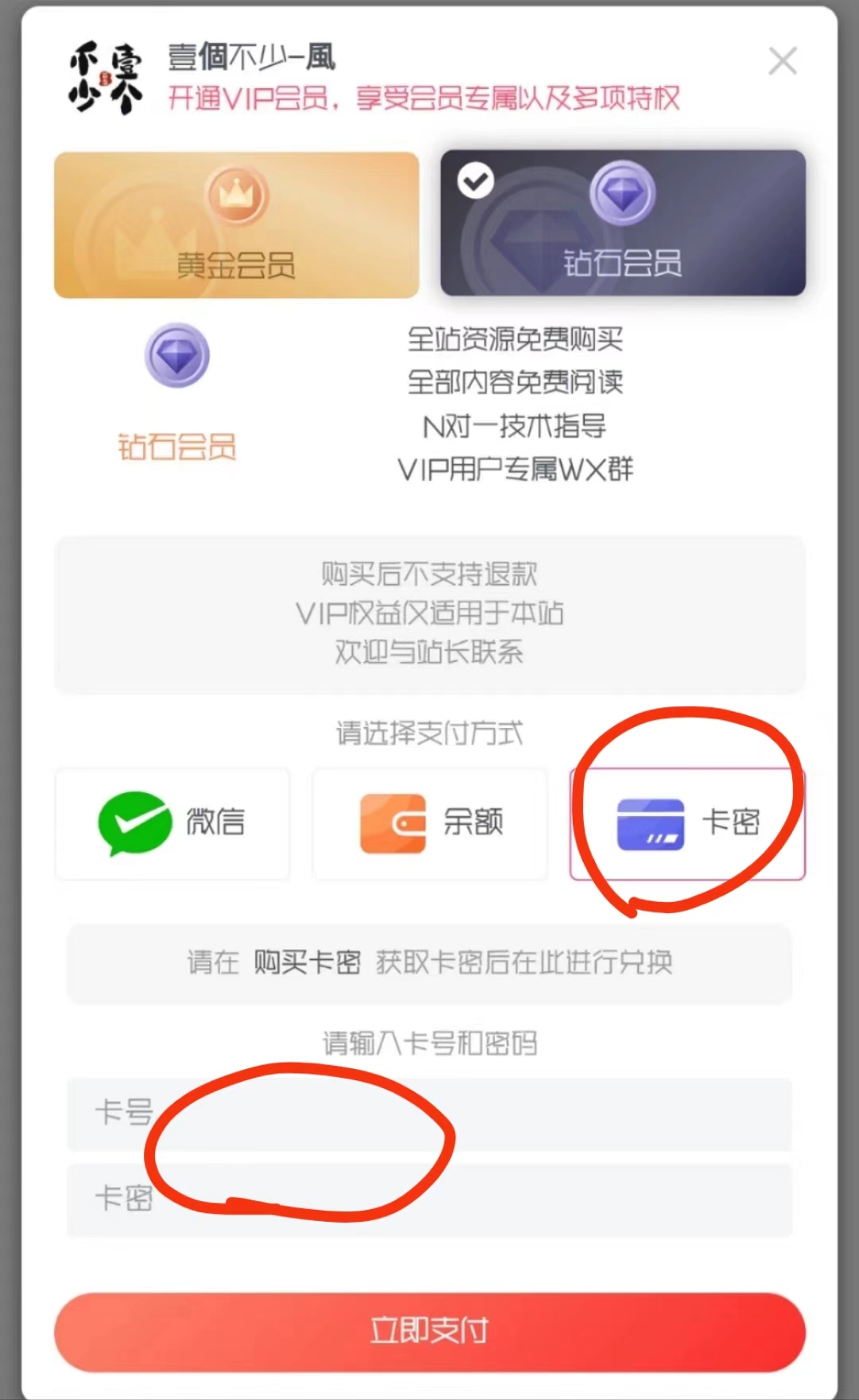 图片[3]-如何添加成为钻石会员和余额充值-壹個不少